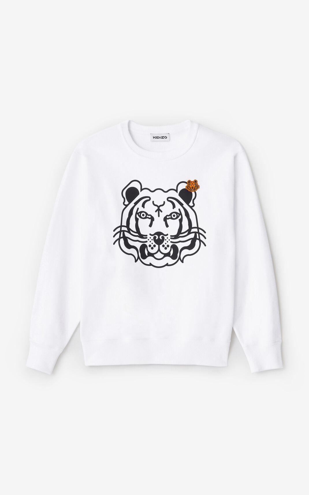 Sudadera Kenzo K Tiger Mujer Blancas WGM357896